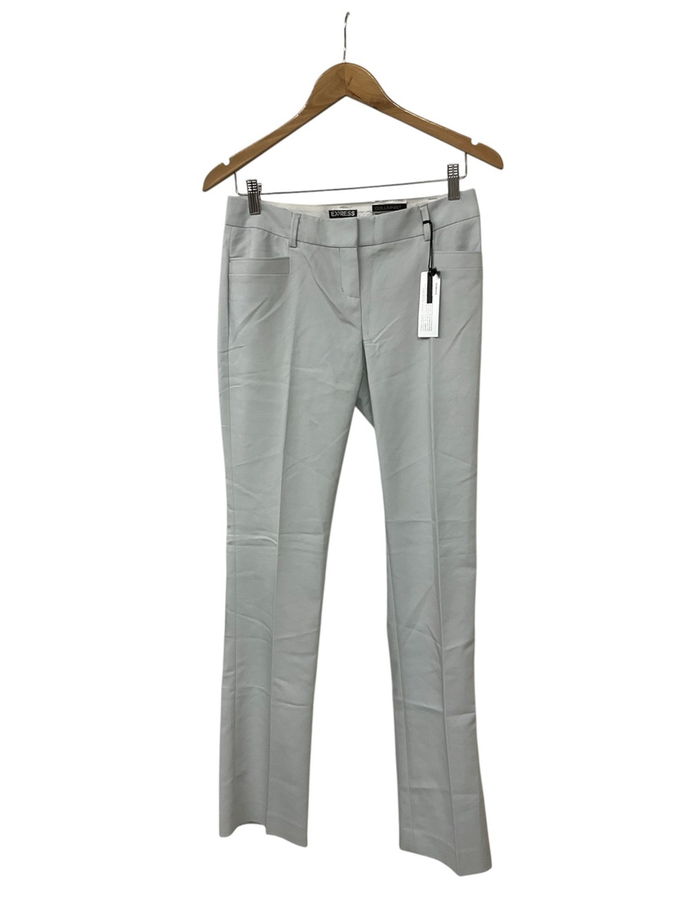 Y2K NWT Express Light Blue Columnist Barely Boot Low Rise Stretch Pants 2 R
